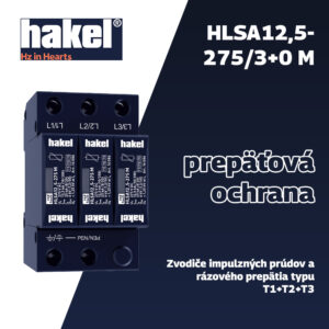 HLSA12,5-275/3+0 M (16083) – Zvodič prepätia T1+T2 pre 1-fázové systémy (3+0 zapojenie) – D&D Energy