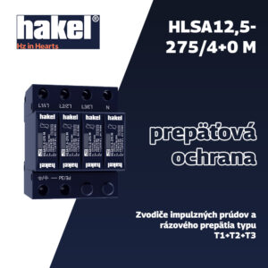 HLSA12,5-275/4+0 M (16085) – Zvodič prepätia T1+T2 pre 3-fázové systémy (4+0 zapojenie) – D&D Energy