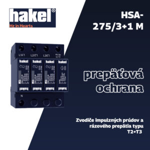 HSA-275/3+1 M (27084) – Zvodič prepätia T2 pre 3-fázové systémy (3+1 zapojenie) – D&D Energy