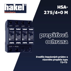 HSA-275/4+0 M (27085) – Zvodič prepätia T2 pre 3-fázové systémy (4+0 zapojenie) – D&D Energy