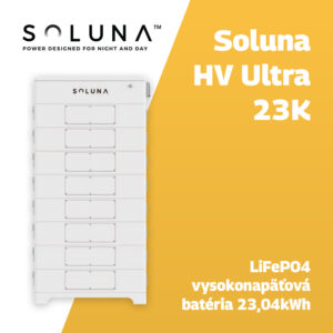 Soluna HV Ultra 23K – LiFePO4 vysokonapäťová batéria 23,04 kWh