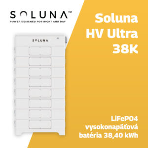 Soluna HV Ultra 38K – LiFePO4 vysokonapäťová batéria 38,40 kWh