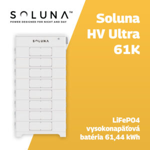 Soluna HV Ultra 61K – LiFePO4 vysokonapäťová batéria 61,44 kWh