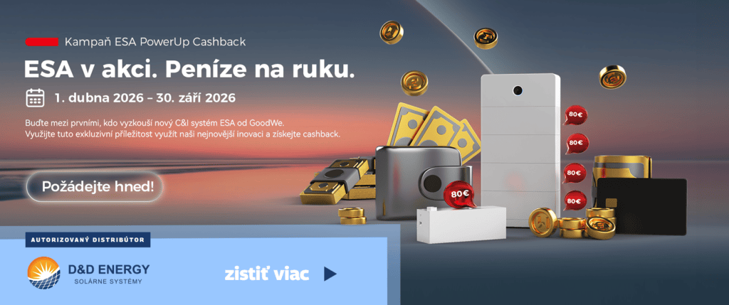 Batériový systém GoodWe ESA — kampaň PowerUp Cashback